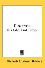 Cover of: Descartes by Elizabeth Sanderson Haldane