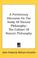 Cover of: A Preliminary Discourse On The Study Of Natural Philosophy