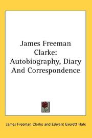 Cover of: James Freeman Clarke by James Freeman Clarke