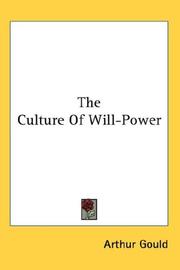 Cover of: The Culture Of Will-Power