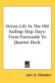 Cover of: Ocean life in the old sailing ship days