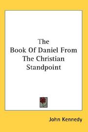 Cover of: The Book Of Daniel From The Christian Standpoint
