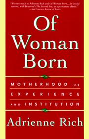 Cover of: Of Woman Born by Adrienne Rich