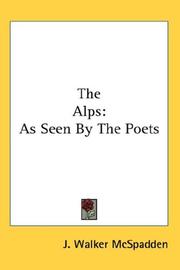 Cover of: The Alps: As Seen By The Poets