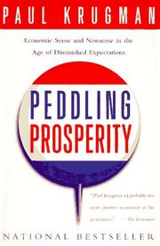 Cover of: Peddling Prosperity by Paul R. Krugman
