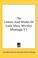 Cover of: The Letters And Works Of Lady Mary Wortley Montagu V1