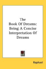 Cover of: The Book Of Dreams by Raphael