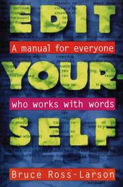 Cover of: Edit Yourself: A Manual for Everyone Who Works With Words