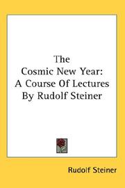 Cover of: The Cosmic New Year by Rudolf Steiner