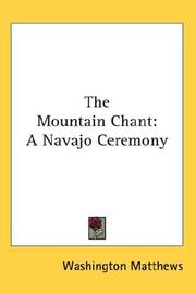 Cover of: The Mountain Chant by Washington Matthews