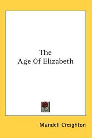 Cover of: The Age Of Elizabeth
