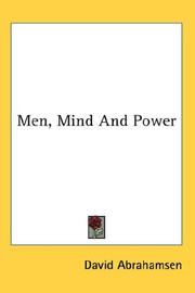 Cover of: Men, Mind And Power