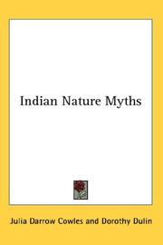 Indian nature myths by Julia Darrow Cowles