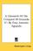 Cover of: A Chronicle Of The Conquest Of Granada V1 By Fray Antonio Agapida