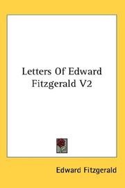 Cover of: Letters Of Edward Fitzgerald V2 by Edward FitzGerald
