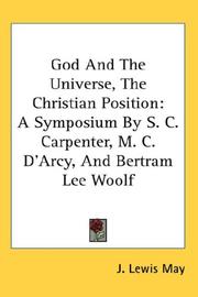Cover of: God And The Universe, The Christian Position by J. Lewis May