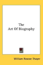 Cover of: The Art Of Biography
