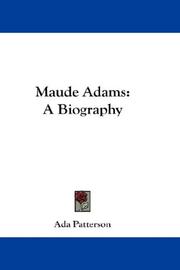 Cover of: Maude Adams by Ada Patterson