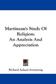 Martineau's "Study of religion" by Richard Acland Armstrong