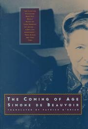 Cover of: The Coming of Age by Simone de Beauvoir