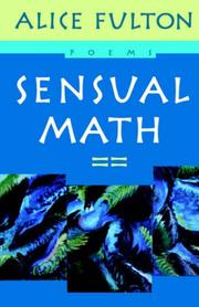 Cover of: Sensual Math by Alice Fulton, Alice Fulton