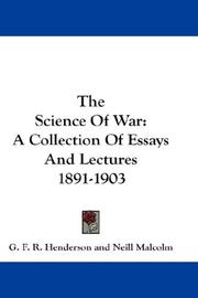 Cover of: The Science Of War by G. F. R. Henderson