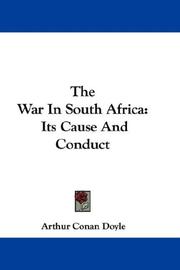 Cover of: The War In South Africa by Arthur Conan Doyle