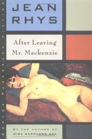 Cover of: After Leaving Mr. Mackenzie