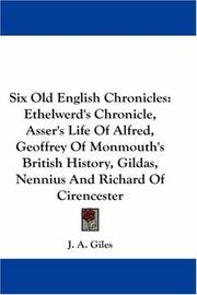 Cover of: Six Old English Chronicles by J. A. Giles