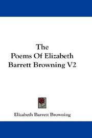 Cover of: The Poems Of Elizabeth Barrett Browning V2