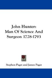 Cover of: John Hunter: Man Of Science And Surgeon 1728-1793