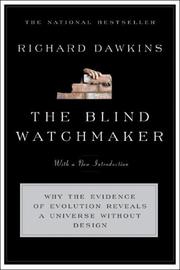 Cover of: The blind watchmaker by Richard Dawkins