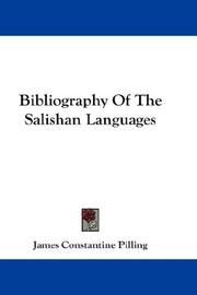 Cover of: Bibliography Of The Salishan Languages by James Constantine Pilling