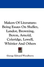 Cover of: Makers Of Literature by George Edward Woodberry
