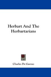 Cover of: Herbart And The Herbartarians