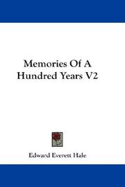 Cover of: Memories Of A Hundred Years V2