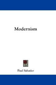 Cover of: Modernism by Paul Sabatier