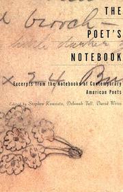 Cover of: The Poet's Notebook: Excerpts from the Notebooks of Contemporary American Poets