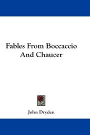 Cover of: Fables From Boccaccio And Chaucer
