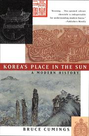 Cover of: Korea's Place in the Sun by Bruce Cumings