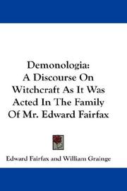 Cover of: Demonologia by Edward Fairfax