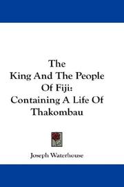 The King And The People Of Fiji by Joseph Waterhouse