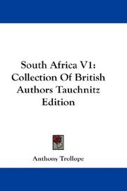 Cover of: South Africa by Anthony Trollope