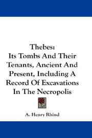 Cover of: Thebes by Alexander Henry Rhind