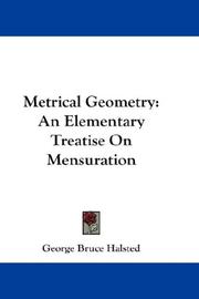 Cover of: Metrical Geometry by George Bruce Halsted