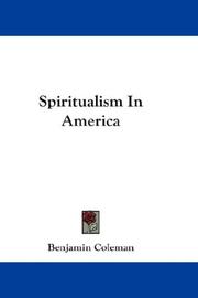 Cover of: Spiritualism In America