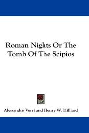 Cover of: Roman Nights Or The Tomb Of The Scipios