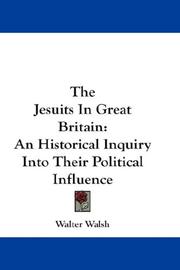 Cover of: The Jesuits In Great Britain by Walter Walsh