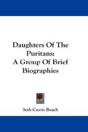 Daughters of the Puritans by Seth Curtis Beach