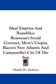 Cover of: Ideal Empires And Republics | Charles McLean Andrews
